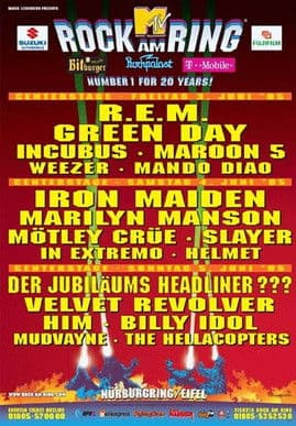 Green Day Live Rock AM Ring